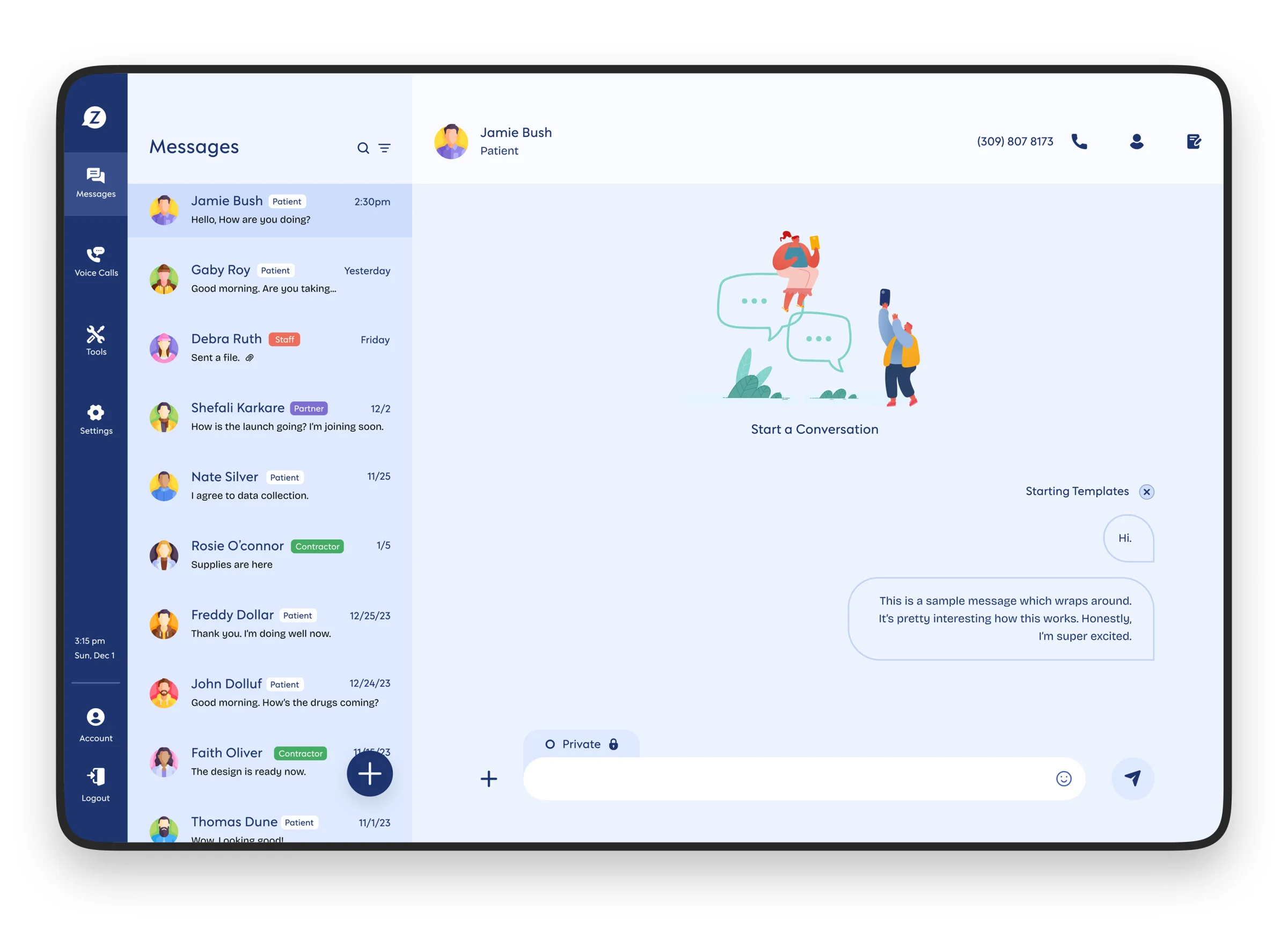 Zelohub — Healthcare Communication SaaS — portfolio screen 2