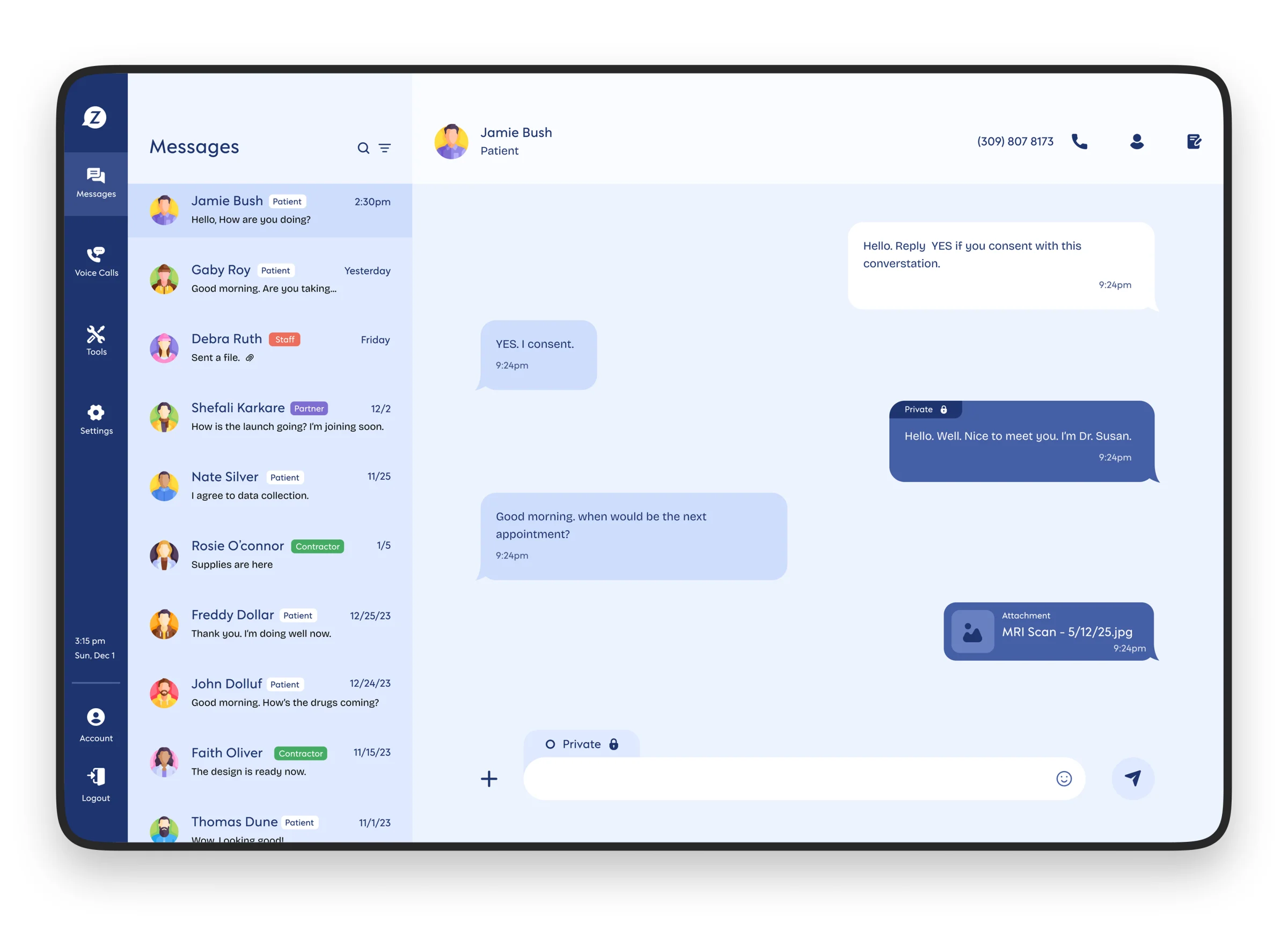 Zelohub — Healthcare Communication SaaS — portfolio screen 3
