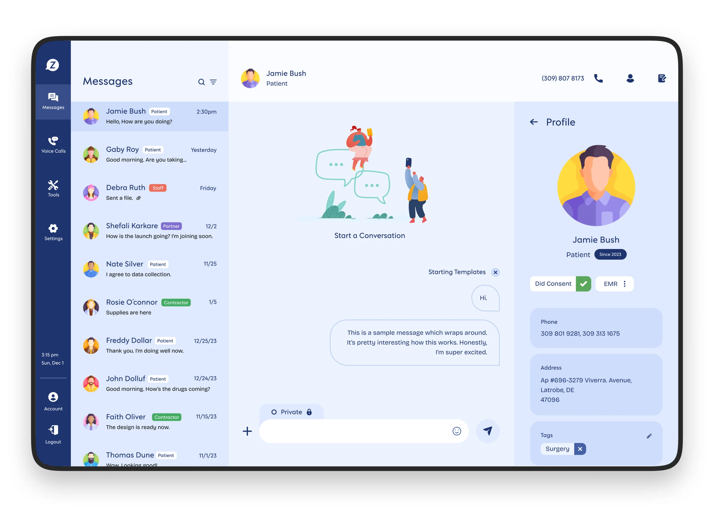 Zelohub — Healthcare Communication SaaS — portfolio screen 4