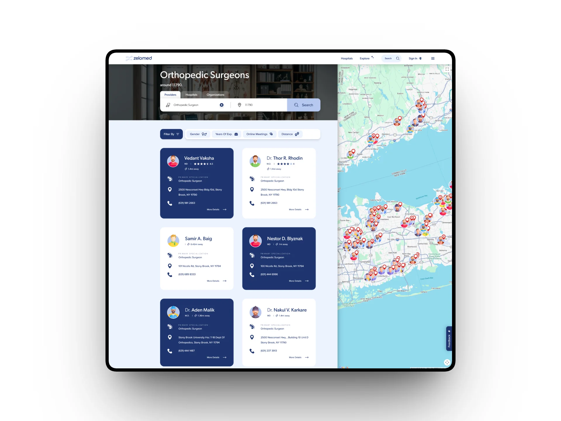 Healthcare Provider Discovery Platform — portfolio screen 2